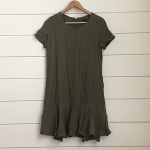 Gap olive green dress!
